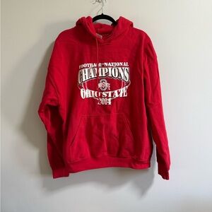 Gildan Red Ohio State Champions Hoodie